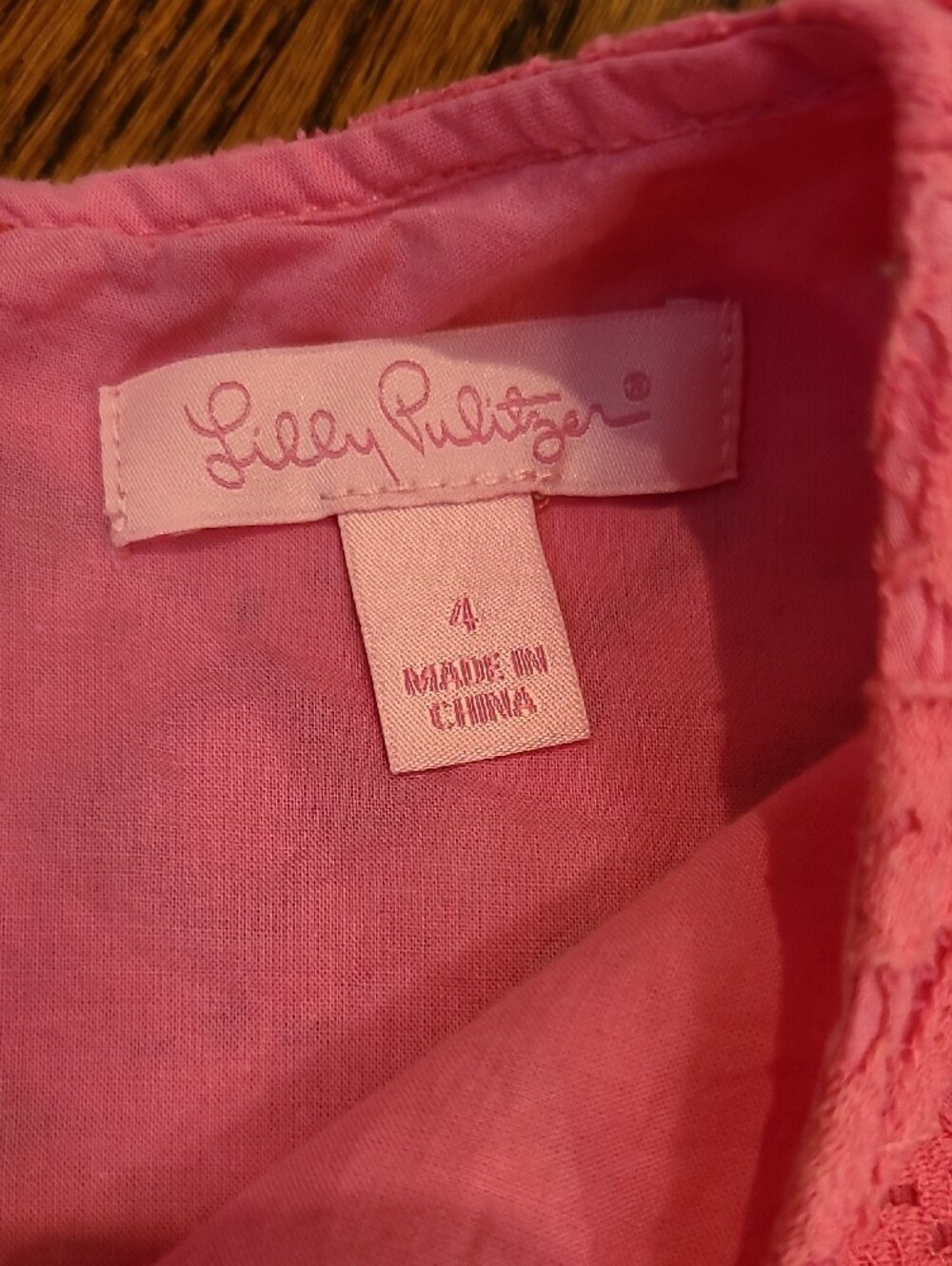 Lilly Pulitzer Bundle Girls Bright Pink & Multi Floral Casual Dress Small 4-5 - Picture 7 of 16
